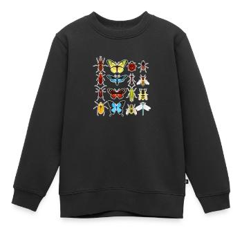 insectes - Sweat Premium enfant bio - noir - Devant - AI Model Kid Female (0cm)
