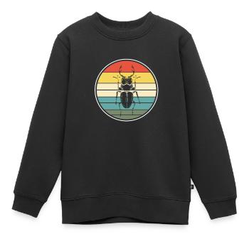 insecte - Sweat Premium enfant bio - noir - Devant - AI Model Kid Female (0cm)