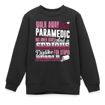 Sanitäter hat Ärger Probleme - Kinder Premium Organic Sweatshirt - Schwarz - Vorne - AI Model Kid Female (0cm)