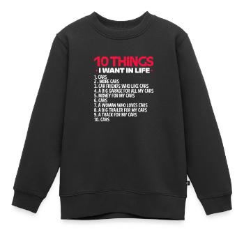 Kfz Mechaniker - Kinder Premium Organic Sweatshirt - Schwarz - Vorne - AI Model Kid Female (0cm)