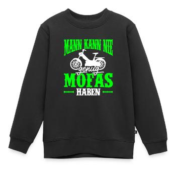 Mofa - Kinder Premium Organic Sweatshirt - Schwarz - Vorne - AI Model Kid Female (0cm)