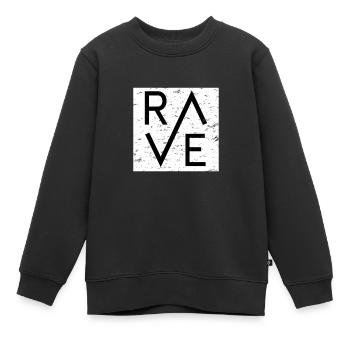 Ravers du Festival Rave - Sweat Premium enfant bio - noir - Devant - AI Model Kid Female (0cm)