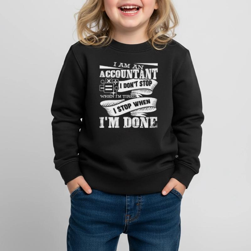 Comptable Je suis comptable Sweat Premium enfant bio