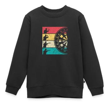 Dart Darts Bullseye Dartboard Dart Gift - Sweat Premium enfant bio - noir - Devant - AI Model Kid Female (0cm)