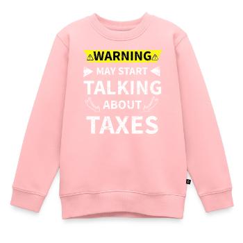 Steuerberater Buchhalter Geschenk Steuern - Kinder Premium Organic Sweatshirt - Rosa - Vorne - AI Model Kid Female (0cm)