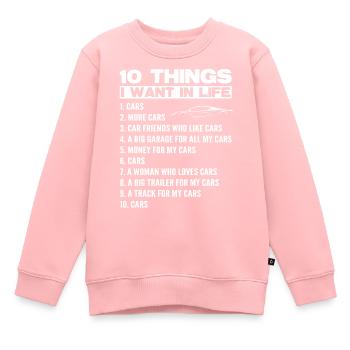 Auto Autos Autoverkäufer Autofan Oldtimer Spruch - Kinder Premium Organic Sweatshirt - Rosa - Vorne - AI Model Kid Female (0cm)