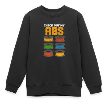3d Drucker - Kinder Premium Organic Sweatshirt - Schwarz - Vorne - AI Model Kid Female (0cm)