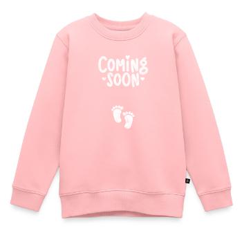 Schwangerschaft - Kinder Premium Organic Sweatshirt - Rosa - Vorne - AI Model Kid Female (0cm)