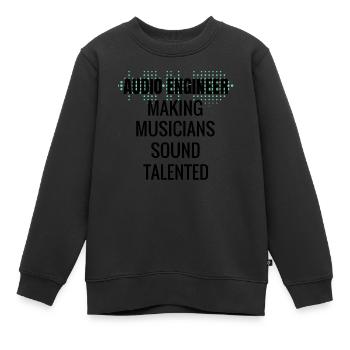Sound Engineer Sound Engineer Sound Engineer Gift - Kids Premium Organic Sweatshirt - black - Front - AI Model Kid Female (0cm)