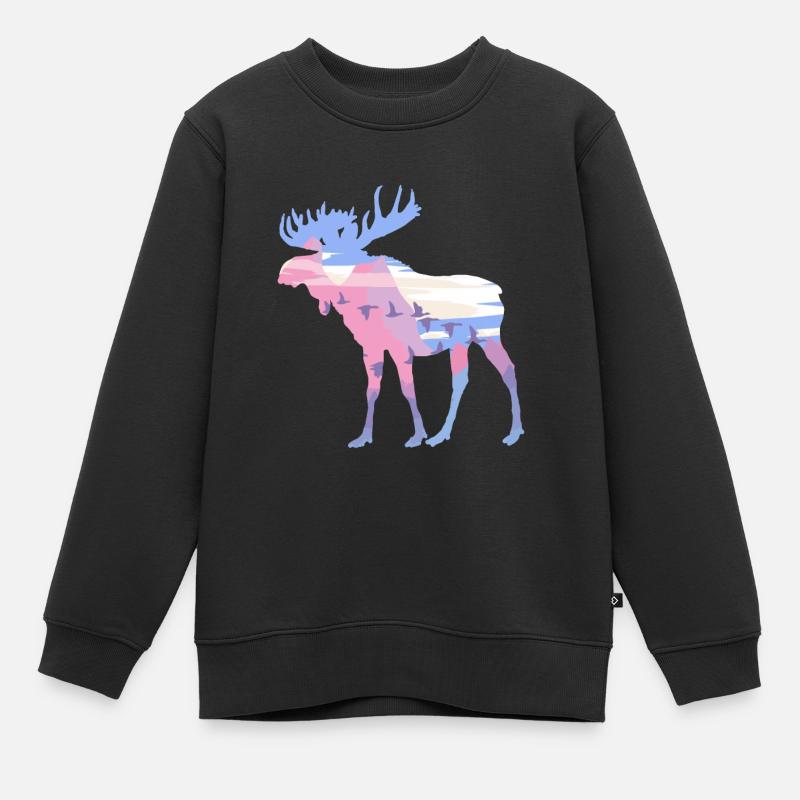 Élan - Sweat Premium enfant bio - noir