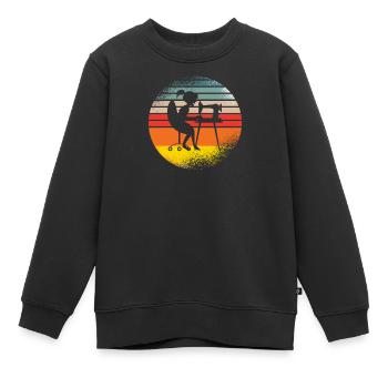 Couture Cadeau Couturière Machine à coudre Main - Sweat Premium enfant bio - noir - Devant - AI Model Kid Female (0cm)