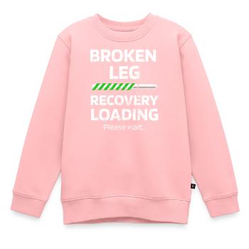 Jambe cassée Chirurge de guérison - Sweat Premium enfant bio - rose - Devant - AI Model Kid Female (0cm)