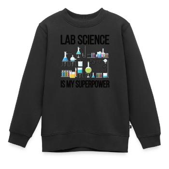 Technicien de laboratoire Technicien médical Technicien de laboratoire Tech de laboratoire - Sweat Premium enfant bio - noir - Devant - AI Model Kid Female (0cm)