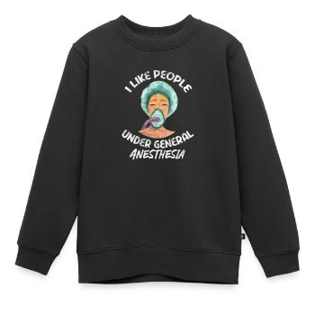 Anesthésie anesthésiste médecin médecin cadeau - Sweat Premium enfant bio - noir - Devant - AI Model Kid Female (0cm)