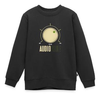 Audiophil Audio Musique Analogique Hifi Cadeau - Sweat Premium enfant bio - noir - Devant - AI Model Kid Female (0cm)