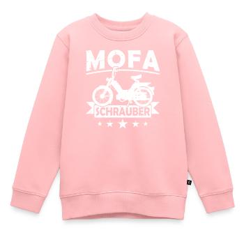 Mofa Schrauber Moped Mofafahrer Zweitakter Tüftler - Kinder Premium Organic Sweatshirt - Rosa - Vorne - AI Model Kid Female (0cm)