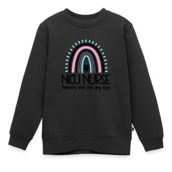 NICU Neonatologische Intensiv-Krankenschwester - Kinder Premium Organic Sweatshirt - Schwarz - Vorne - AI Model Kid Female (0cm)