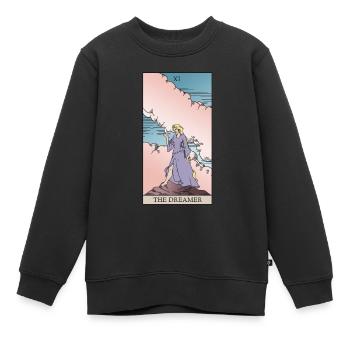 Tarot carte des rêveurs pour rêveur magique - Sweat Premium enfant bio - noir - Devant - AI Model Kid Female (0cm)
