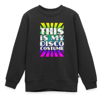 Disco - Kinder Premium Organic Sweatshirt - Schwarz - Vorne - AI Model Kid Female (0cm)