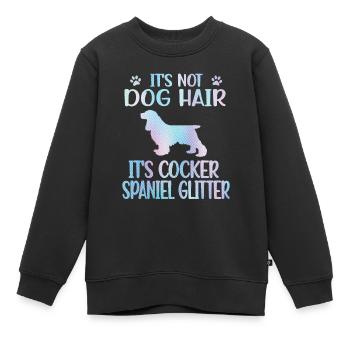Cocker Épagneul Cocker propriétaire de l’épagneul - Sweat Premium enfant bio - noir - Devant - AI Model Kid Female (0cm)