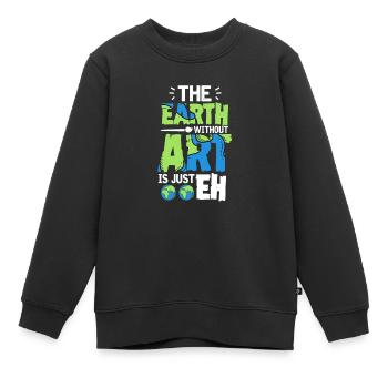 Kunst - Kinder Premium Organic Sweatshirt - Schwarz - Vorne - AI Model Kid Female (0cm)