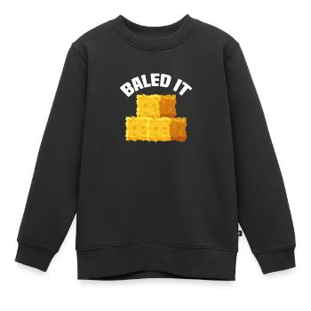 Agriculteur Agriculture Agriculture Agritourisme Cadeau - Sweat Premium enfant bio - noir - Devant - AI Model Kid Female (0cm)