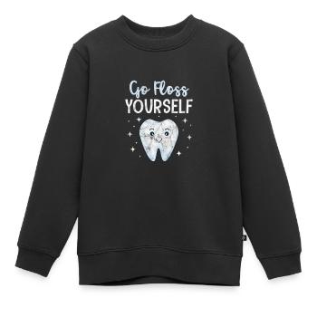 Zahnarzt - Kinder Premium Organic Sweatshirt - Schwarz - Vorne - AI Model Kid Female (0cm)