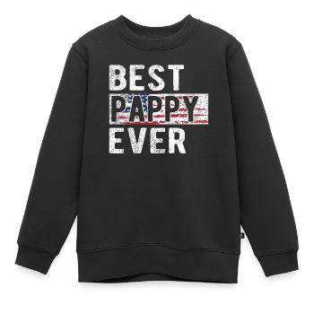 Meilleur papy papy Papy Papy - Sweat Premium enfant bio - noir - Devant - AI Model Kid Female (0cm)