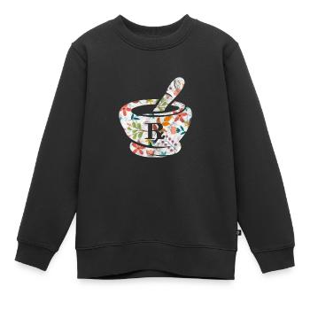 Pharmacie - Sweat Premium enfant bio - noir - Devant - AI Model Kid Female (0cm)