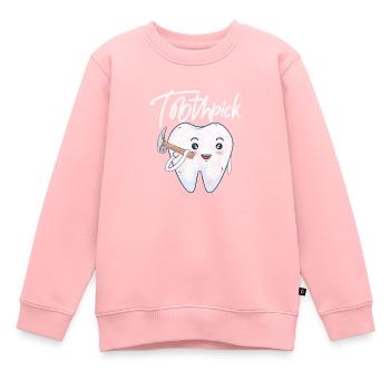 Dentiste - Sweat Premium enfant bio - rose - Devant - AI Model Kid Female (0cm)