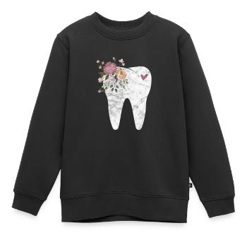 Zahnarzt - Kinder Premium Organic Sweatshirt - Schwarz - Vorne - AI Model Kid Female (0cm)