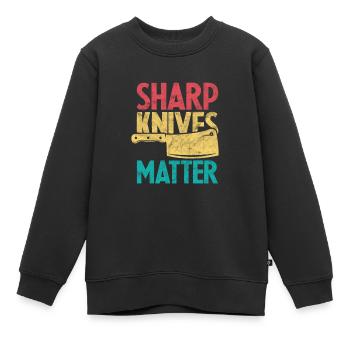 Cuire - Sweat Premium enfant bio - noir - Devant - AI Model Kid Female (0cm)