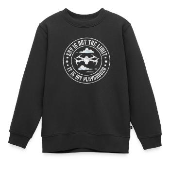 Drohne - Kinder Premium Organic Sweatshirt - Schwarz - Vorne - AI Model Kid Female (0cm)