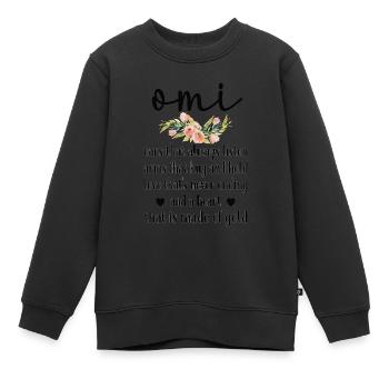 Meilleur cadeau de grand-mère pour la fête des mères grand-mère grand-mère - Sweat Premium enfant bio - noir - Devant - AI Model Kid Female (0cm)