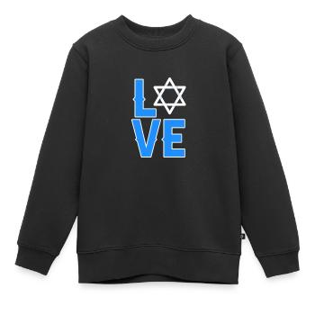 Hanukkah Jüdisch Israel Juden Chanukka Geschenk - Kinder Premium Organic Sweatshirt - Schwarz - Vorne - AI Model Kid Female (0cm)