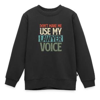 Avocat - Sweat Premium enfant bio - noir - Devant - AI Model Kid Female (0cm)
