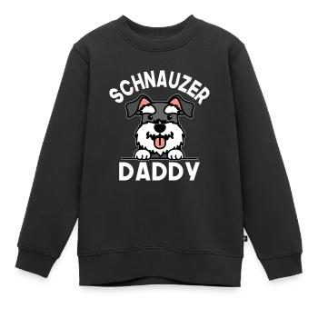 Schnauzer Daddy - Kinder Premium Organic Sweatshirt - Schwarz - Vorne - AI Model Kid Female (0cm)