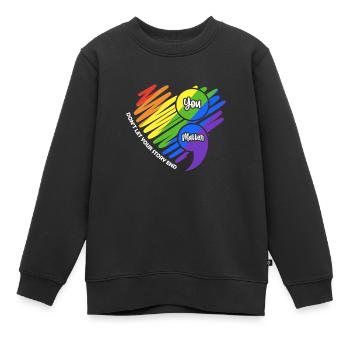 Santé mentale Cadeau en santé mentale - Sweat Premium enfant bio - noir - Devant - AI Model Kid Female (0cm)