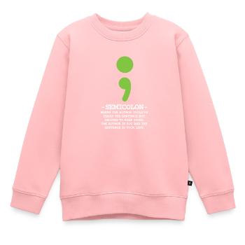 Mental health - Kids Premium Organic Sweatshirt - rose - Front - AI Model Kid Female (0cm)
