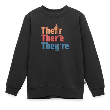 Englisch Lehrer - Kinder Premium Organic Sweatshirt - Schwarz - Vorne - AI Model Kid Female (0cm)