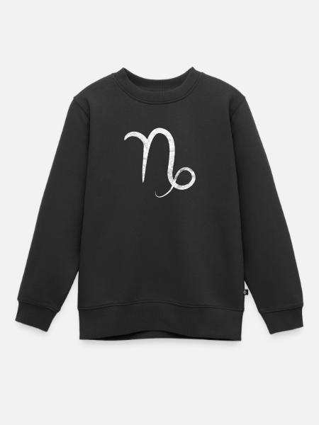 Sternzeichen Steinbock - Kinder Premium Organic Sweatshirt - Schwarz