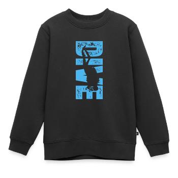 Divers Diving Sea Holiday Diving Gift - Kids Premium Organic Sweatshirt - black - Front - AI Model Kid Female (0cm)