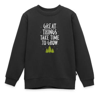 Forêt - Sweat Premium enfant bio - noir - Devant - AI Model Kid Female (0cm)