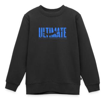 Ultimate Frisbee - Kinder Premium Organic Sweatshirt - Schwarz - Vorne - AI Model Kid Female (0cm)
