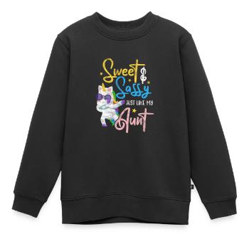 Tante - Sweat Premium enfant bio - noir - Devant - AI Model Kid Female (0cm)