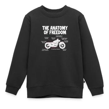 Biker - Kids Premium Organic Sweatshirt - black - Front - AI Model Kid Female (0cm)
