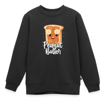 Beurre d’arachide Beurre d’arachide Cadeau d’arachide - Sweat Premium enfant bio - noir - Devant - AI Model Kid Female (0cm)
