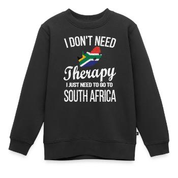 Afrique du Sud Drapeau Afrique du Sud Origine Afrique du Sud - Sweat Premium enfant bio - noir - Devant - AI Model Kid Female (0cm)