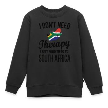 Afrique du Sud Drapeau Afrique du Sud Origine Afrique du Sud - Sweat Premium enfant bio - noir - Devant - AI Model Kid Female (0cm)