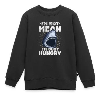 Requins Shark Ailerons de requin Shark Sea Gift - Sweat Premium enfant bio - noir - Devant - AI Model Kid Female (0cm)